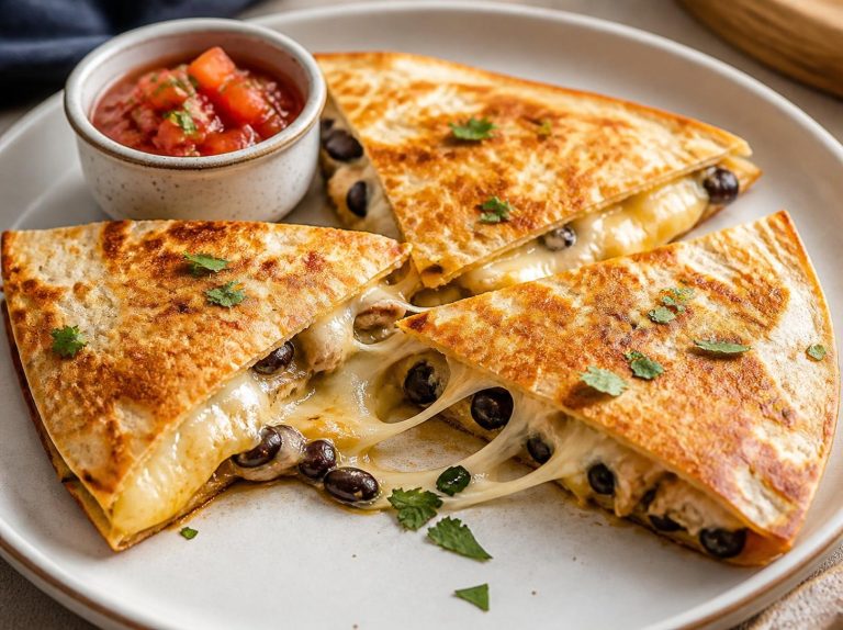 5-Minute Air Fryer Quesadilla Recipe (Crispy & Easy)