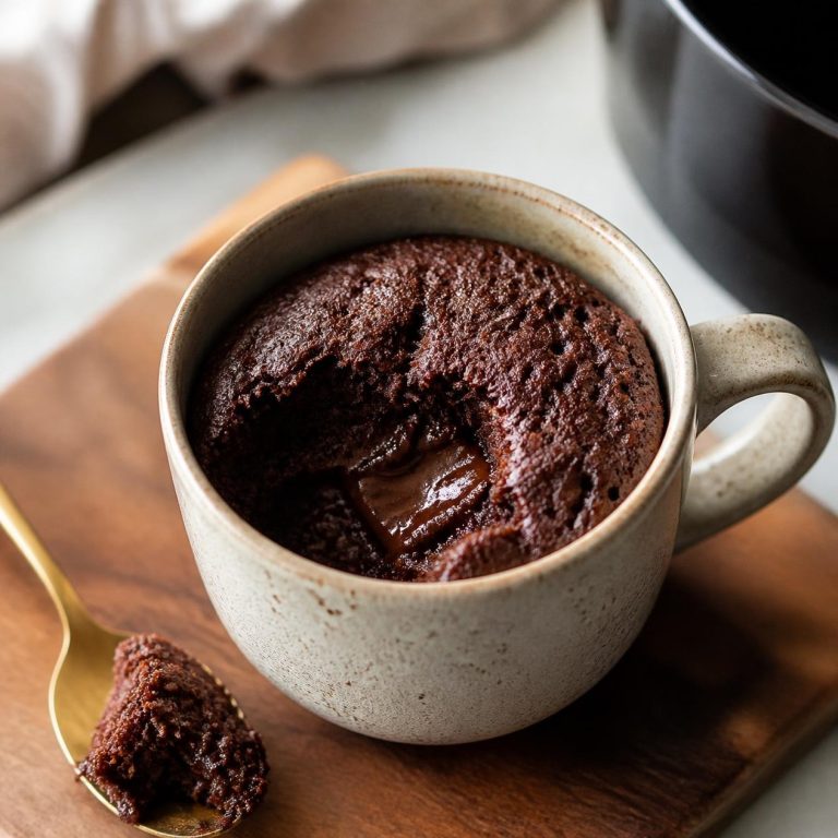 5-Minute Air Fryer Chocolate Mug Cake