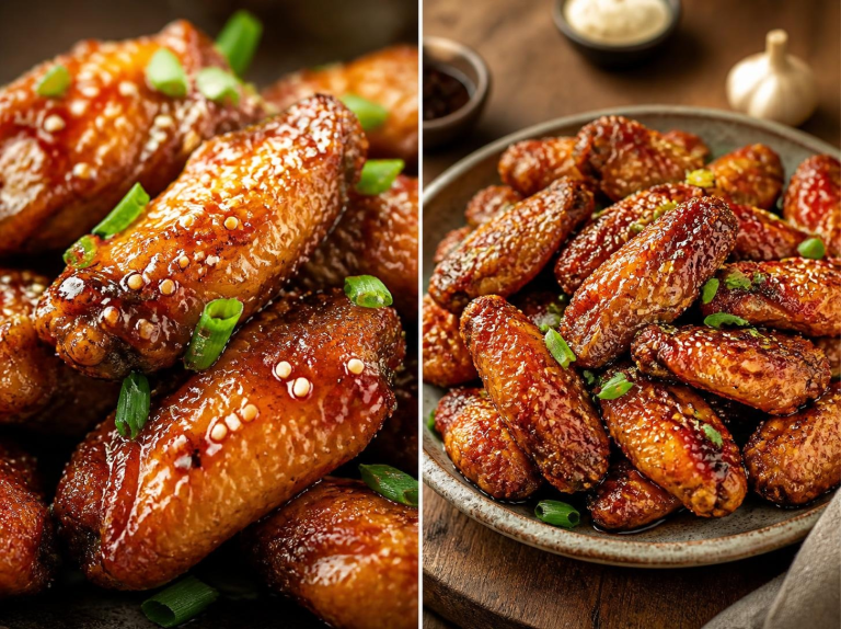 Crispy Air Fryer Honey Garlic Chicken Wings